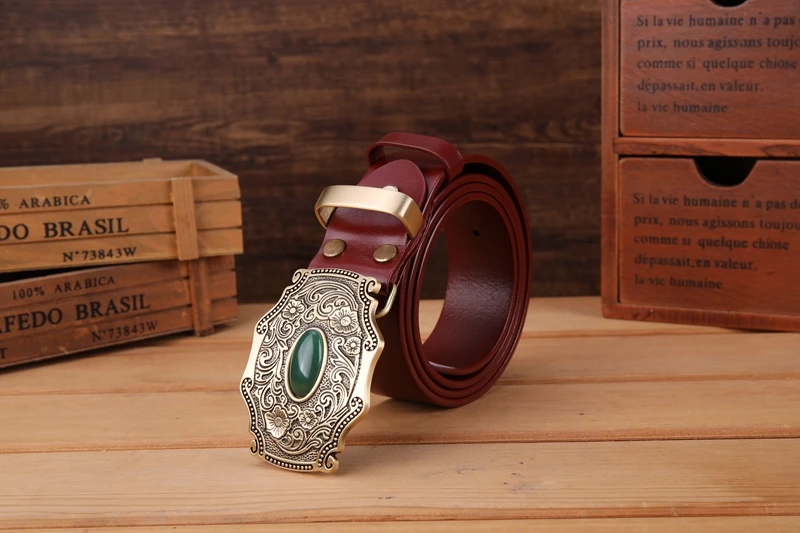 2020 new designer belt men high quality belts for men leaf flower 3.8 cm wide strap girdle full grain 100% genuine leather cow