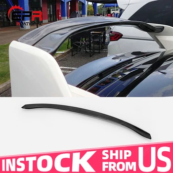 

US Warehouse For FK8 CIVIC TYPE R VVT Style Carbon Fiber Rear Spoiler Add On Gurney Flap Trim Body Kit Tuning Part FK8 Wing Add