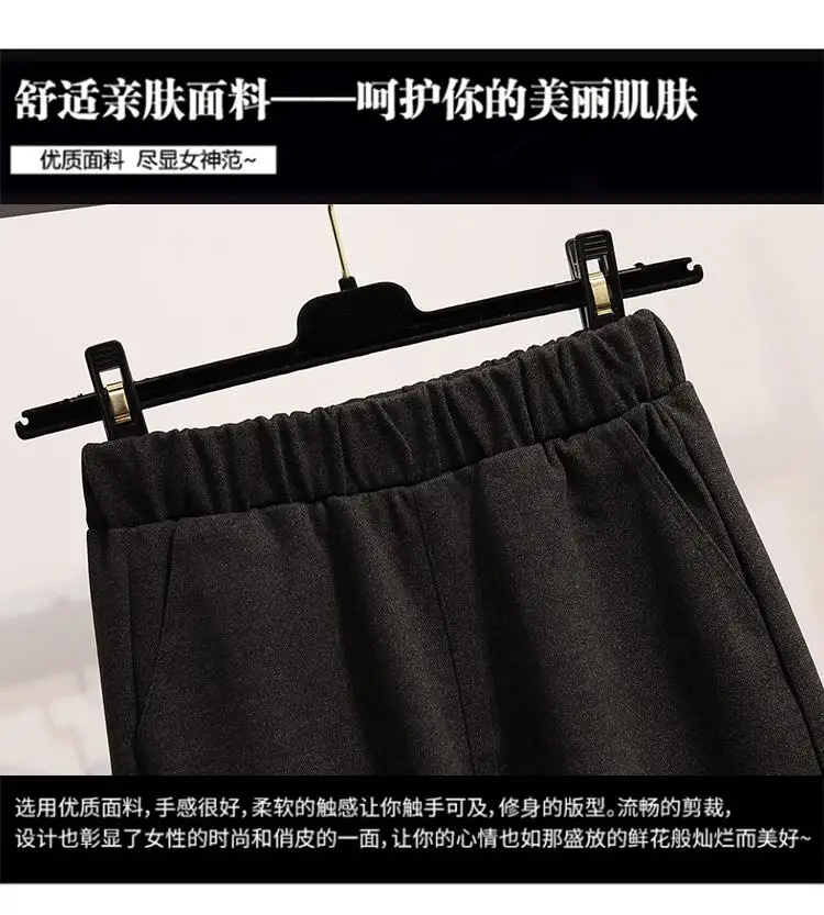 XL-5XL, плюс размер, зимние женские широкие штаны, высокая талия, большой размер, теплые, толстые, поддельные, две штаны, повседневные, свободные, шерстяные, широкие штаны