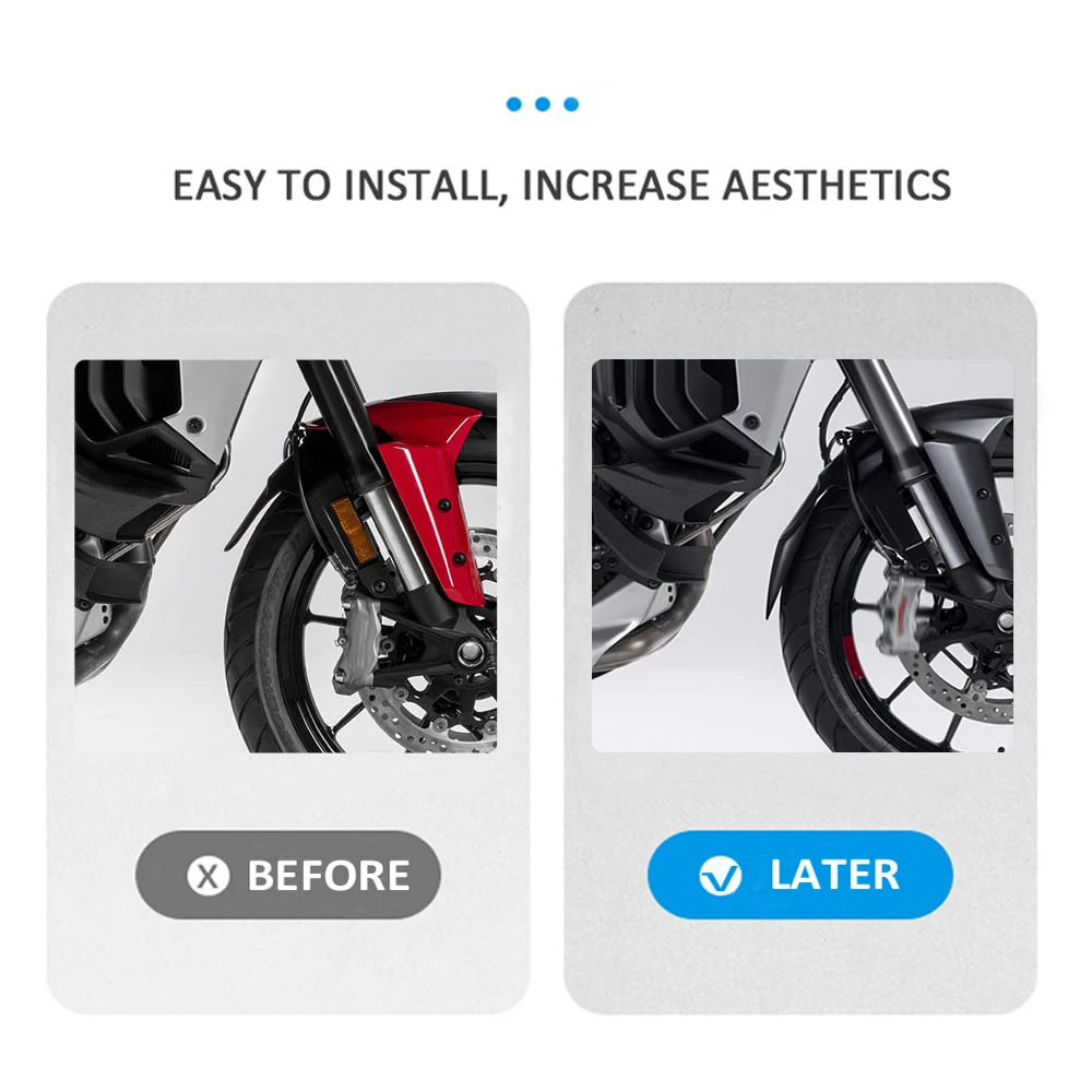 Estensione estensione parafango parafango anteriore moto per Ducati MultistradaV4 Multistrada V4 2021 2022 2023