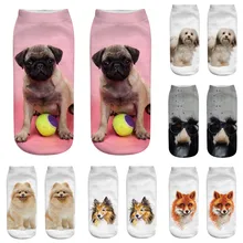 Милые повседневные хлопковые носки с 3d принтом, средние носки, носки с рисунком, спортивные носки с котом для женщин, 3d skarpetki damskie, носки женски