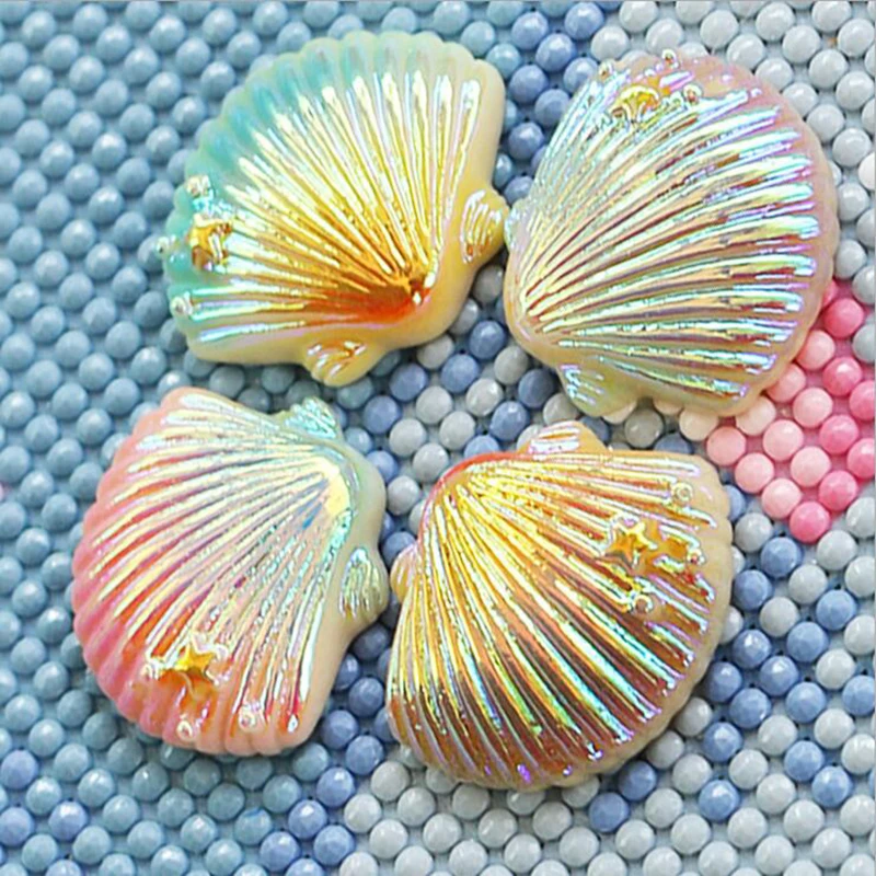 

Shell Shape Diamond Painting Magnet Cover Holder Picture Cross Stitch Diamond Painting Cover Minders Magnet Sticker for DIY
