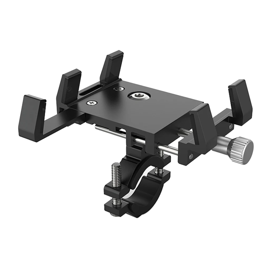 Scooter Phone Bracket Rack Mobile Phone GPS Case Accessories Cell Phone Holder Handlebar Mount Adjustable for Motorcycle Bicycle