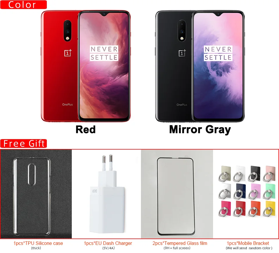 Мобильный телефон Oneplus 7 с глобальной ПЗУ, 12 Гб, 256 ГБ, Snapdragon 855, 6,41 дюйма, отпечаток пальца, 48мп, задняя камера 16 Мп, фронтальная камера, OxygenOS, телефон