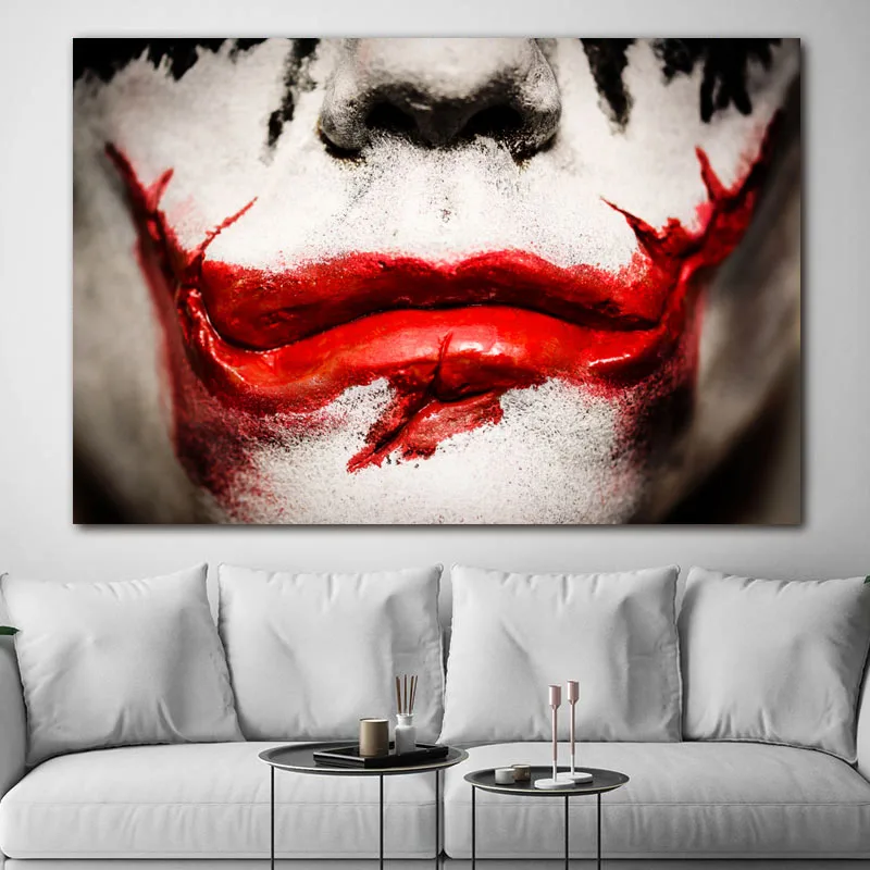 RELIABLI художественная Джокер рот плакаты и принты Печать на холсте настенная живопись для гостиной современная декоративная картина без рамки