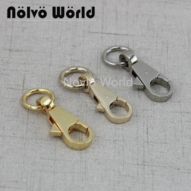 

Nolvo World 20pcs 13mm 3 colors 1/2" Metal Round Head Dog Buckle Swivel Snap Hooks Handmade Leather Goods Accessories