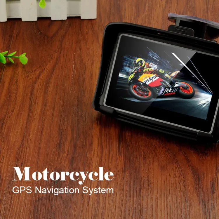 4.3 Waterproof IPX7 Motorcycle Bluetooth GPS Navigation MOTO Navigator with Free Maps 8G Flash for Car Motobike (14)