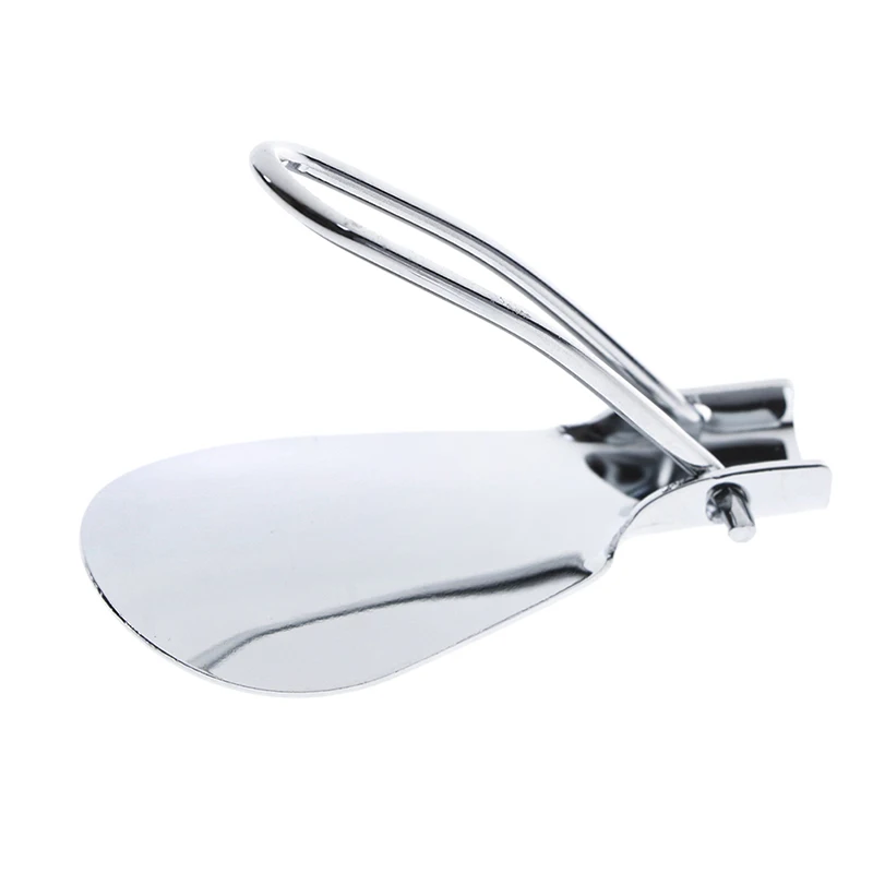 

1PCS Portable Fashion Shoe Horns Metal Folding Shoehorn Durable With Stainless Steel Faux Leather