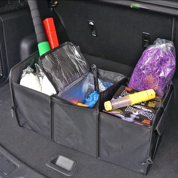 

2020 New Non-woven Fabric Multi-Functional Car Storage Box Trunk Foldable Durable Storage Box Solid Stowing Tidying Tools