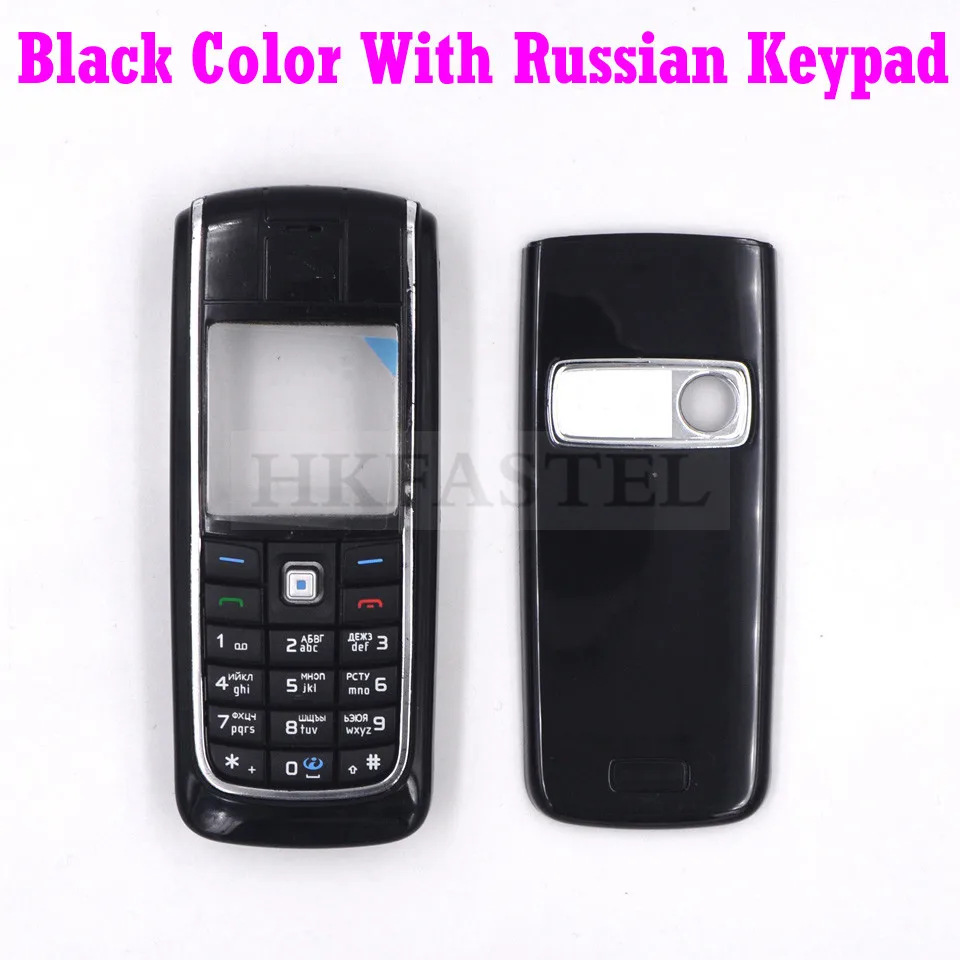 HKFASTEL, корпус, клавиатура для Nokia 6020, передняя рамка для ЖК-дисплея, задняя крышка, чехол для батареи, китайский/русский/иврит, клавиатура