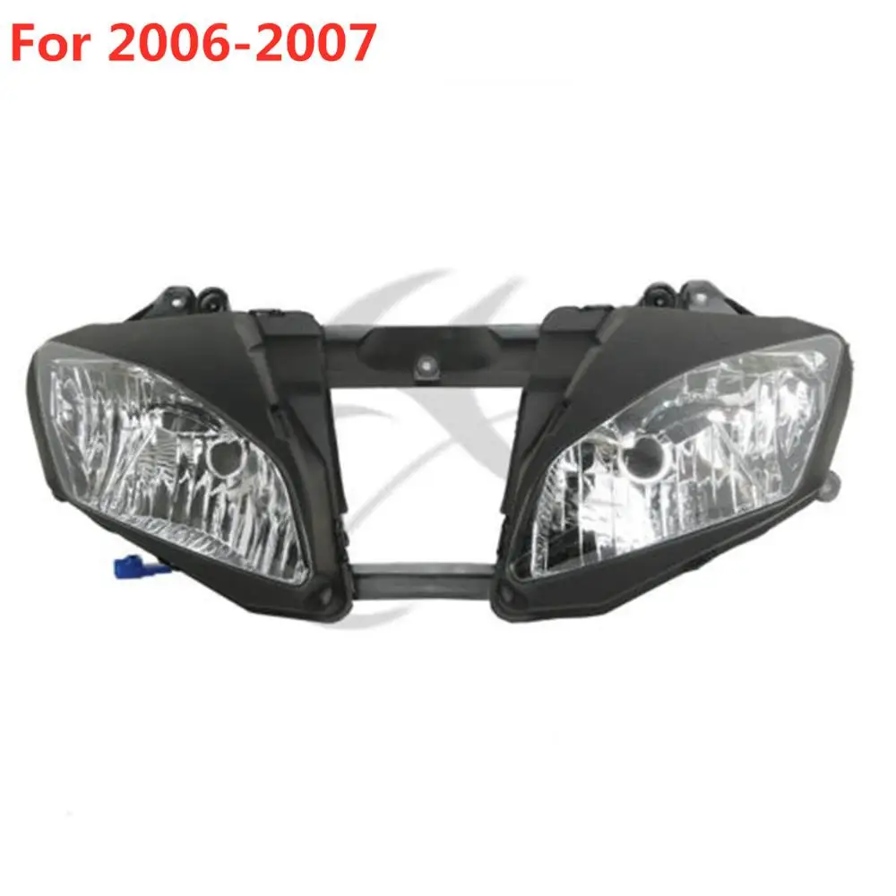 For 2006-2007 Прозрачная передняя фара для мотоцикла для Yamaha YZF R6 2003-2005 2006-2007 2008 - Цвет: For 2006-2007