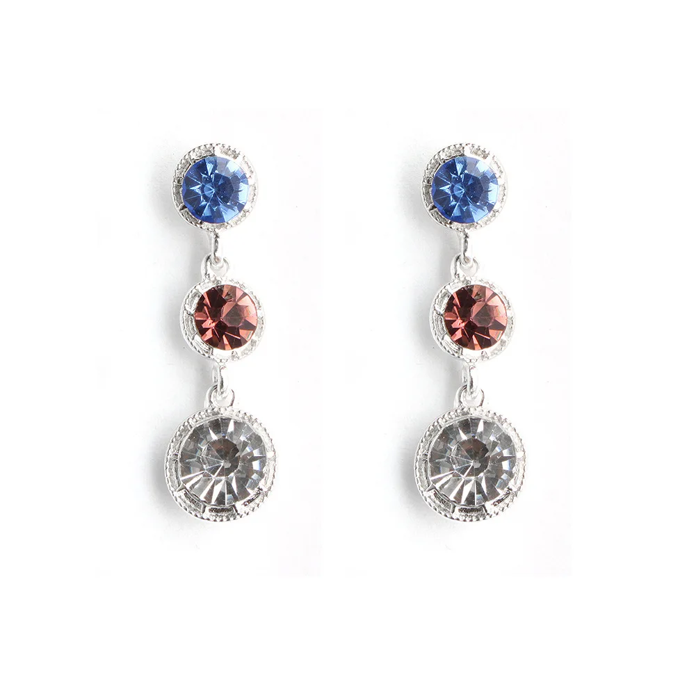 

Europe And America Hot Selling Earrings Alloy Retro Circle Long Earrings Summer Day Simple Versatile Ear Stud