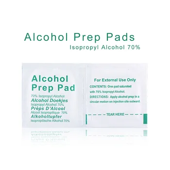 

50PCS Portable Professional Alcohol Swabs Pads Wet Wipes 70% Isopropyl Home Skin Cleanser Sterilization