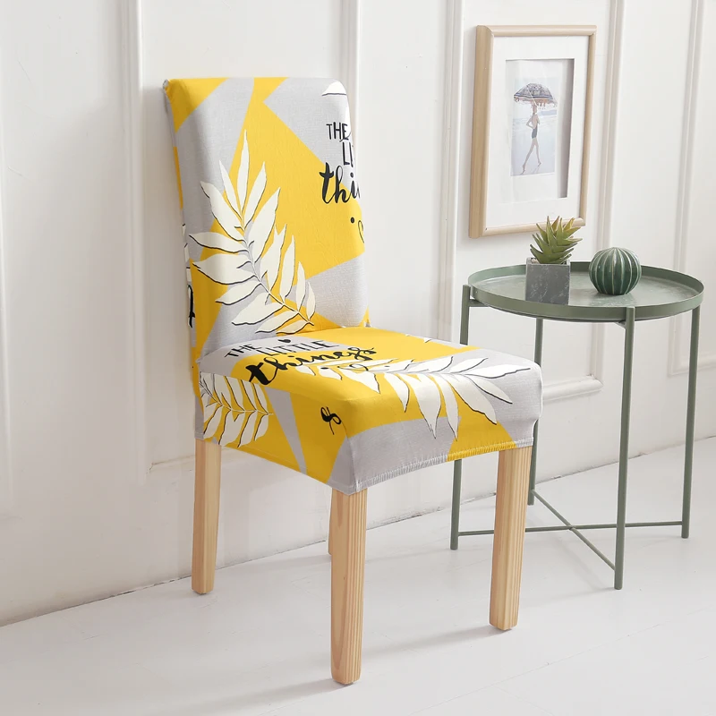 

Modern Spandex Stretch Dining Chair Covers Elastic Luxury Anti-Dirty Kitchen Seat Case for Banquet Dining Chair Hussen