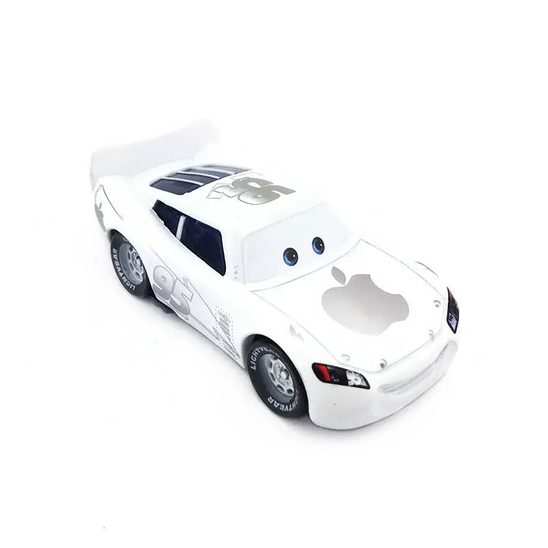 Disney «Тачки» № 95 Белый Apple Lighting McQueen Diecast металлические игрушка модель автомобиля