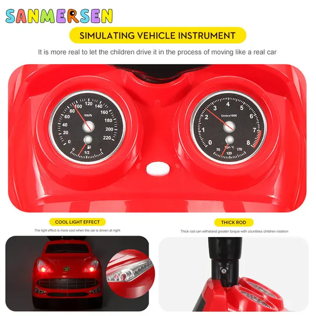 Baby Scooter Walker Kids Ride on Toys Four-Wheeled Swing Car with Music Multifunction Kids Boys Outdoor Toys Car 1-3 Years Old 2