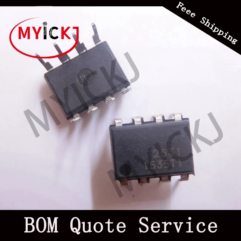 10 шт. HCPL2531 DIP оптосоединители/Оптоизоляторы IC чип DIP8