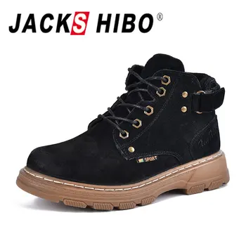 

JACKSHIBO Ankle Outdoor Boots for Boys Girls All Season Leather Boots Anti-slippery Shoes Toddler Little Kid Big Kid Size 26-41