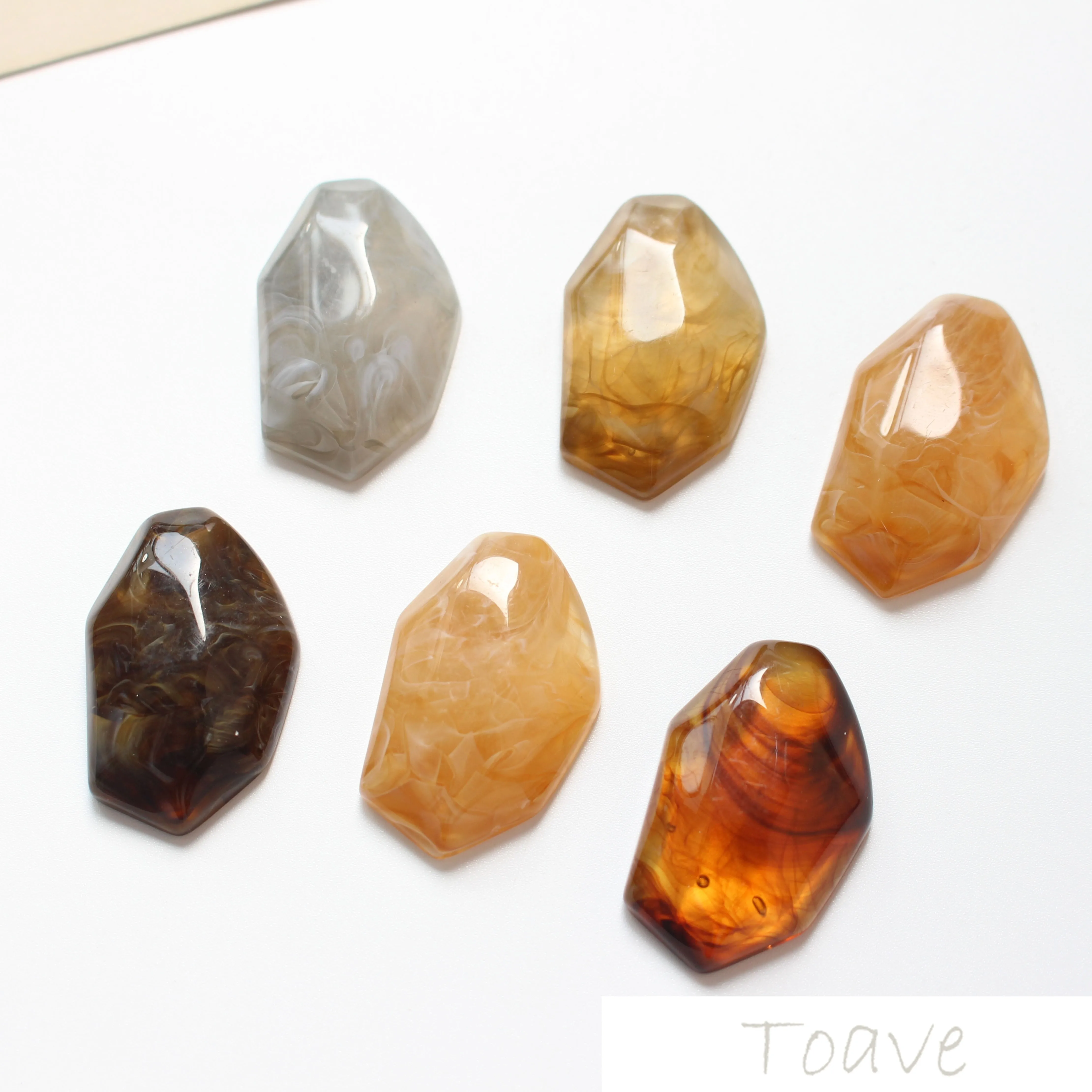

Autumn and winter color simple and versatile tortoise shell patch DIY hairpin Earrings accessories