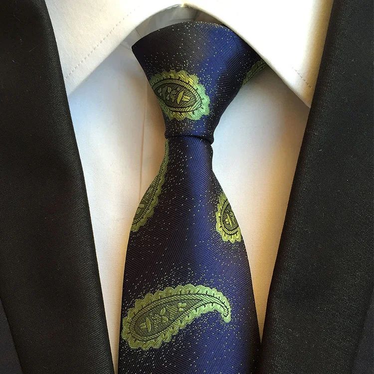 Necktie Элегантный Мужской Жаккардовый Пейсли цветок свадьба вечеринка праздник узкий галстук на шею полиэстер 8 см Шелковый Цветочный бизнес подарок галстук - Цвет: Necktie