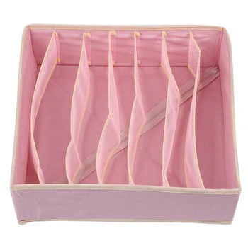 

Hot Sale Socks Storage Box for Closet Separated Underwear Organizer Foldable Bras Storage Box Drawer Organizer Home Storage