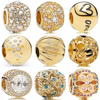 

Real Shine Shimmering Droplets Honeybee Scattered Sparkle Clip Charm 925 Sterling Silver Beads Fit Bracelet DIY Jewelry