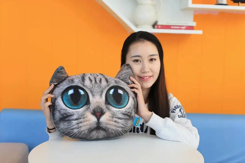 3D моделирование Шарпей мопс, собака, кошка, плюшевая игрушка, мягкая подушка Сибирского хаски, кондиционер, одеяло, подарок для девочек - Цвет: NO.3