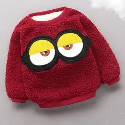 BibiCola/зимняя куртка для маленьких мальчиков и девочек, Осенний пуловер для мальчиков, одежда, детские свитшоты, детские бархатные плотные