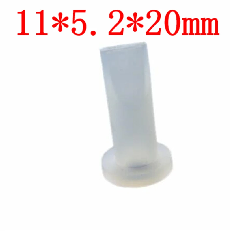 100PCS 11*5.2*20mm Silicone rubber duckbill check valve Quick-install environmental protection and safety silicone check