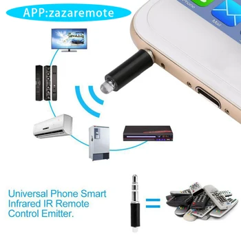 

Universal 3.5mm Remote Control Jack For IOS Android Mini Intelligent Remote Control Plug Mobile Phone Smart Infrared IR