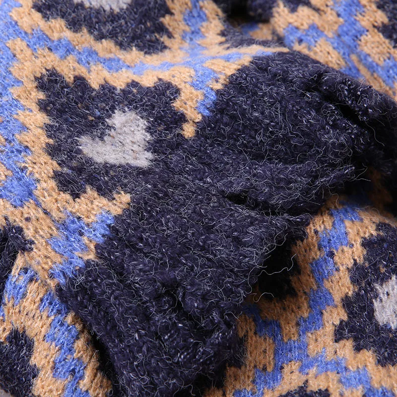 OMCHION Casaco Feminino винтажные Длинные повседневные кардиганы для женщин с кисточками Свободные Толстые геометрические корейские свитера зимнее пальто LP194