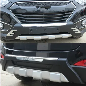 

High quality plastic ABS Chrome Front+Rear bumper cover trim For Hyundai ix35 2010 2011 2012 Car-styling