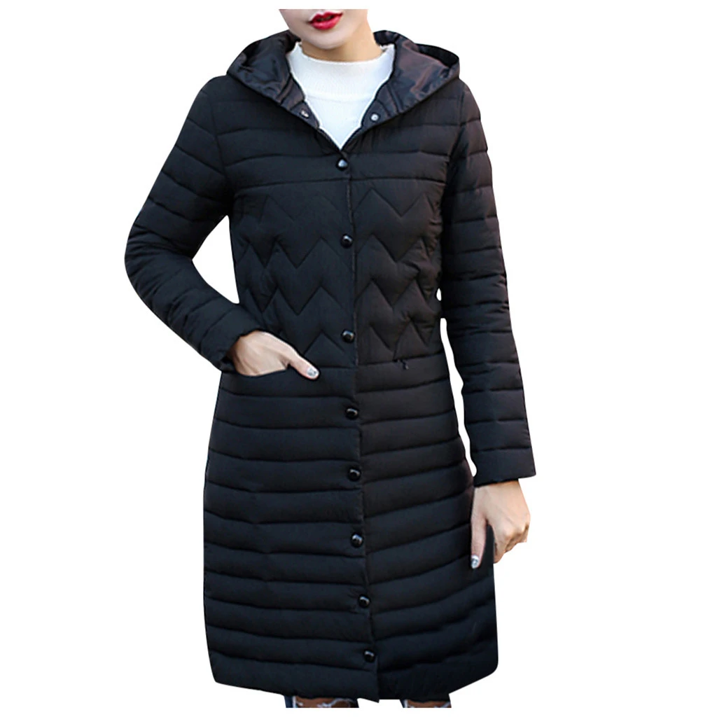 JAYCOSIN Women 2019 New Winter Jacket Women Coat Long Hooded Outwear Female Parka Slim Clothes Outerwear Padded Basic Coats 920