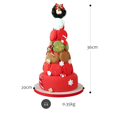 22 SWEETGO, искусственный Рождественский тематический торт и кексы, глиняная десертная модель, снежный человек, украшение дома для витрины, инструменты для фотосъемки - Цвет: 22