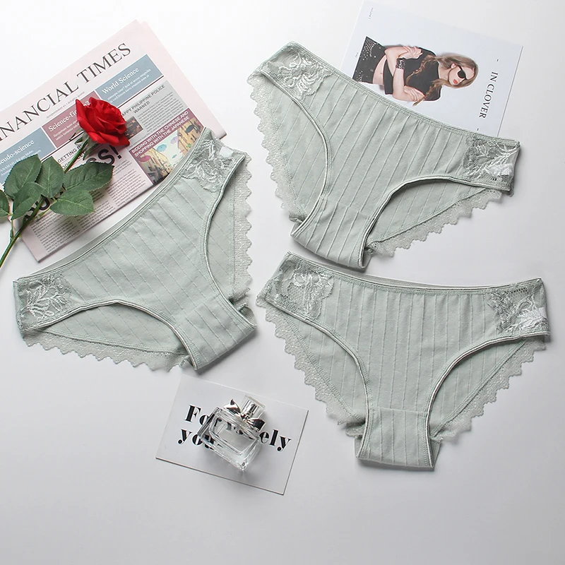 Set 23 3 шт./лот, комплект хлопковых трусиков, женское кружевное нижнее белье, сексуальные трусики, мягкие женские трусики, женское модное нижнее белье, трусы с заниженной талией - Цвет: Set 23