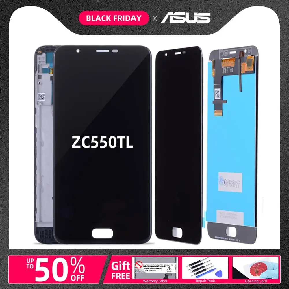 

Original 5.5'' Display For ASUS Zenfone 4 Max Plus ZC550TL LCD Touch Screen X015D LCD Digitizer with Frame Replacement