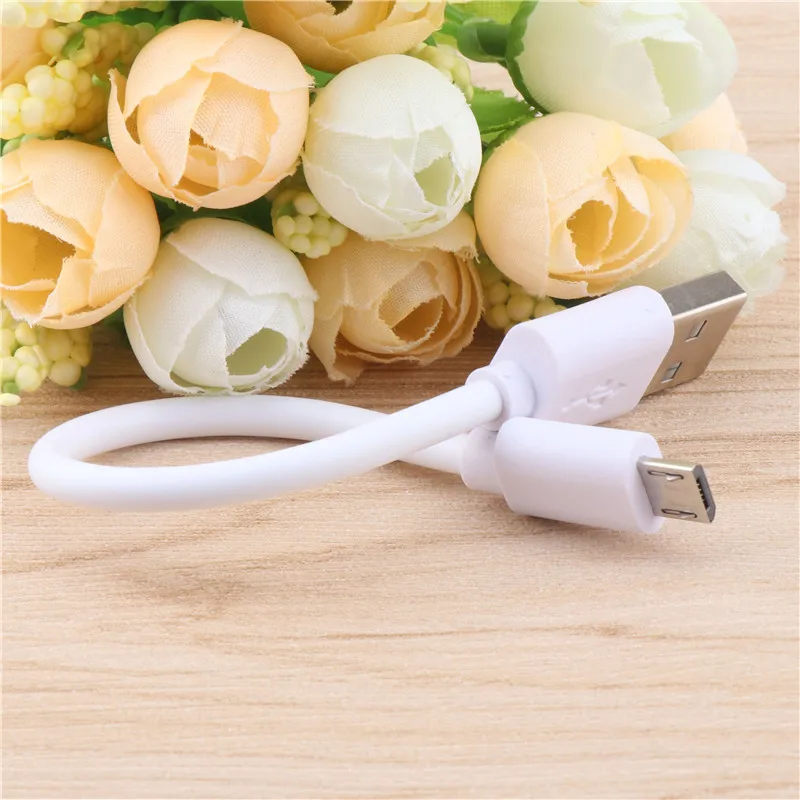 White Micro USB Type C Micro USB кабель 15 см короткая Быстрая зарядка для samsung Xiaomi huawei Android телефон синхронизация данных USB Кабель-адаптер - Цвет: White Micro USB