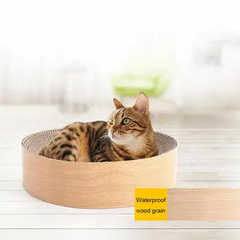 

Pet Cat Toy Direct Large Round Cat Litter Can Be Customized New Bowl Shaped Corrugated Paper Cat Scratch Board