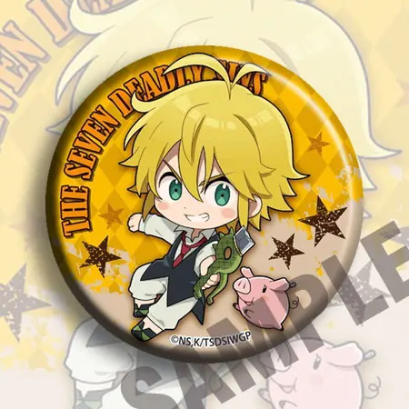 58 мм аниме семь грехов, брелок Meliodas Elizabeth Gowther, акриловые значки, брошь