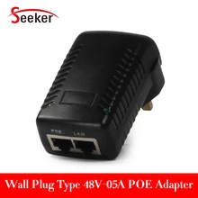 100 шт./лот 24 Вт Poe Adpater 48V0. 5A Ethernet Poe инжектор адаптер питания переключатель со светодиодным светильник для системы видеонаблюдения