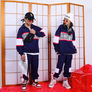 

Children Hip Hop Clothing For Boys Sweatshirt Hiphop Pants 2pcs Jazz Dance Costume For Girls Ballroom Dancing Streetwear DQS3443