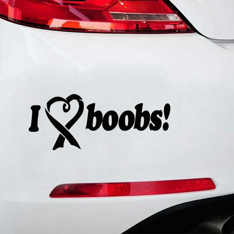 I Love Boobs Автомобильная наклейка товары для авто забавные виниловые сексуальные