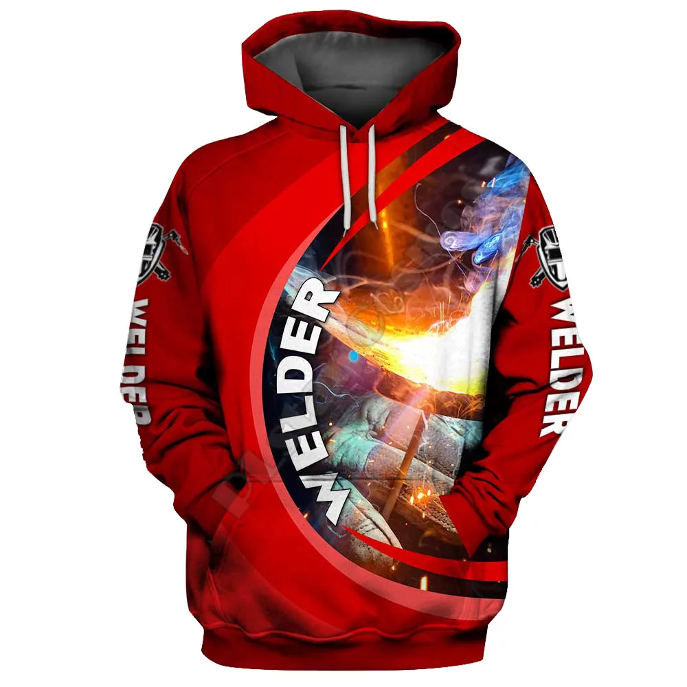 

Welder 3D Printed Hoodies Fashion Pullover Men For Women Sweatshirts Sweater Costumes