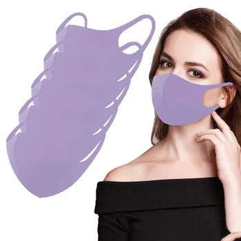 

Mascarilla 5pc Men Women Solid Masks Washable Windbreak Seamless Outdoor Riding Quick-dryingkeep Mask Mouth Caps Washable