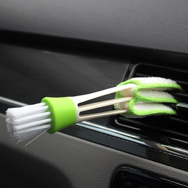 Plastic Car Brush Cleaning Tool Auto Air Conditioner Vent Blinds Cleaner 3