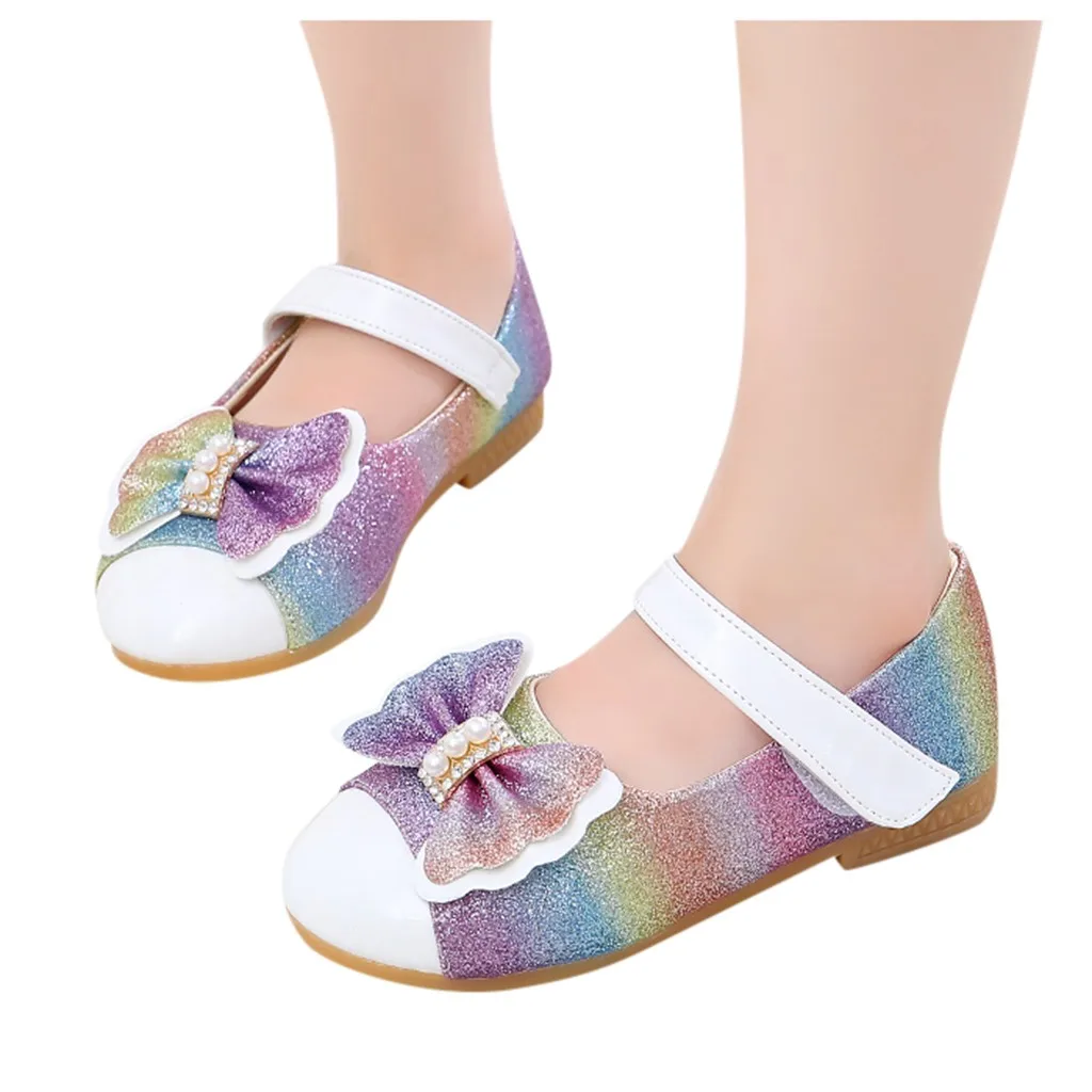 Обувь для девочек; детская повседневная обувь принцессы с жемчужным бантом для маленьких девочек; sandalias zapatos de niuna