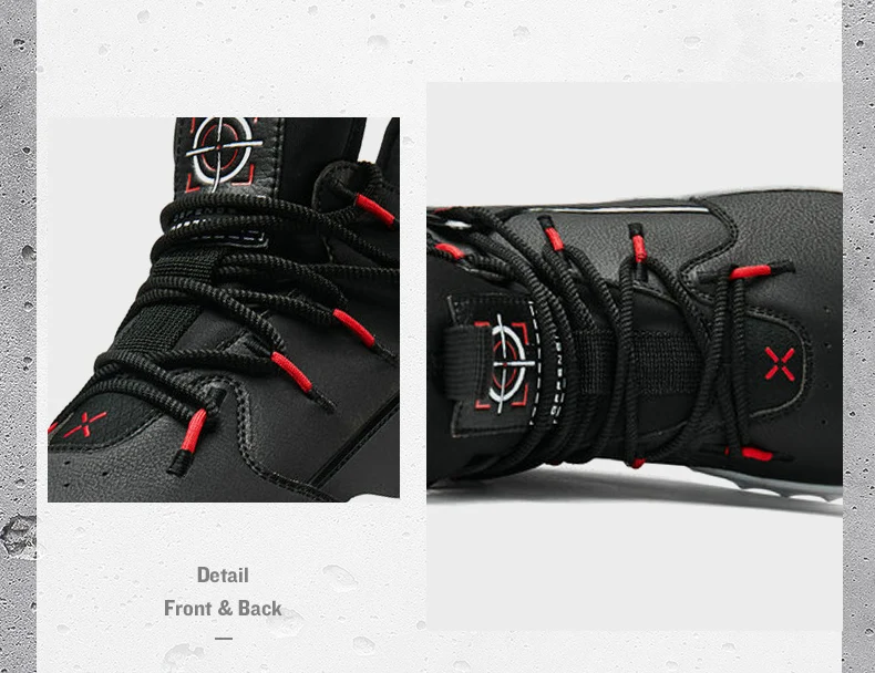 Xtep Men's High Top Basketball Shoes Autumn Winter Non-slip Shoes Men's Comfortable Breathable Sports Shoes 881419129517