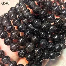 8-9 мм A+++ натуральный черный Рутиловый Кварц Браслет черный рутил Кварц Для Набор для изготовления ювелирных украшений вручную