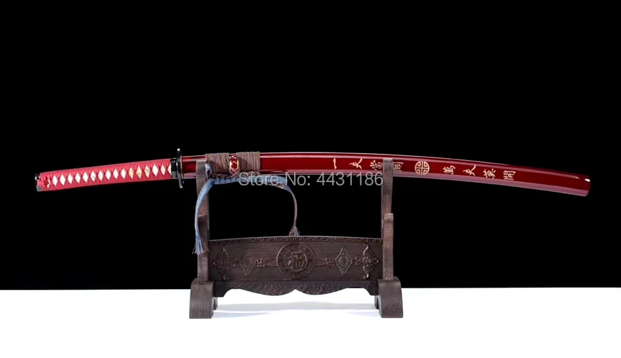 Nice Steel Hand-Guard Japanese Samurai Sword Katana Full Tang Spring Steel Sharp Home Decoration Collection Real Knife Swords