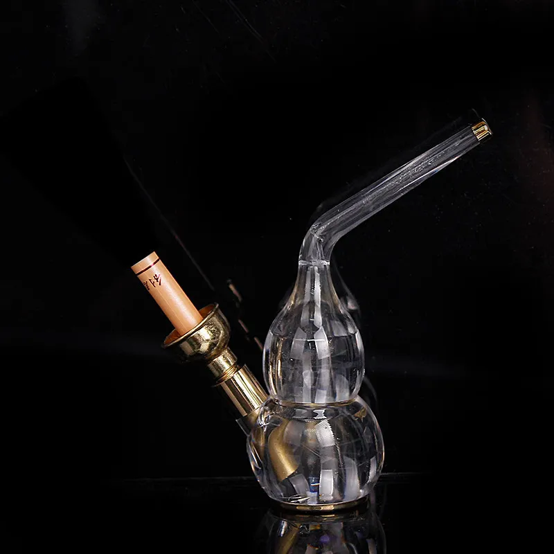 1 шт. популярный мини кальян табак для кальяна курительные трубы подарок Креативный металлический держатель для сигарет стеклянная бутылка Водопровод